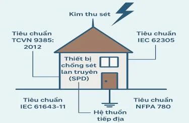 Các tiêu chuẩn chống sét bạn cần biết khi xây nhà